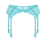 Agent Provocateur Rozlyn Suspender (Turquoise) | Avec Amour Luxury Lingerie
