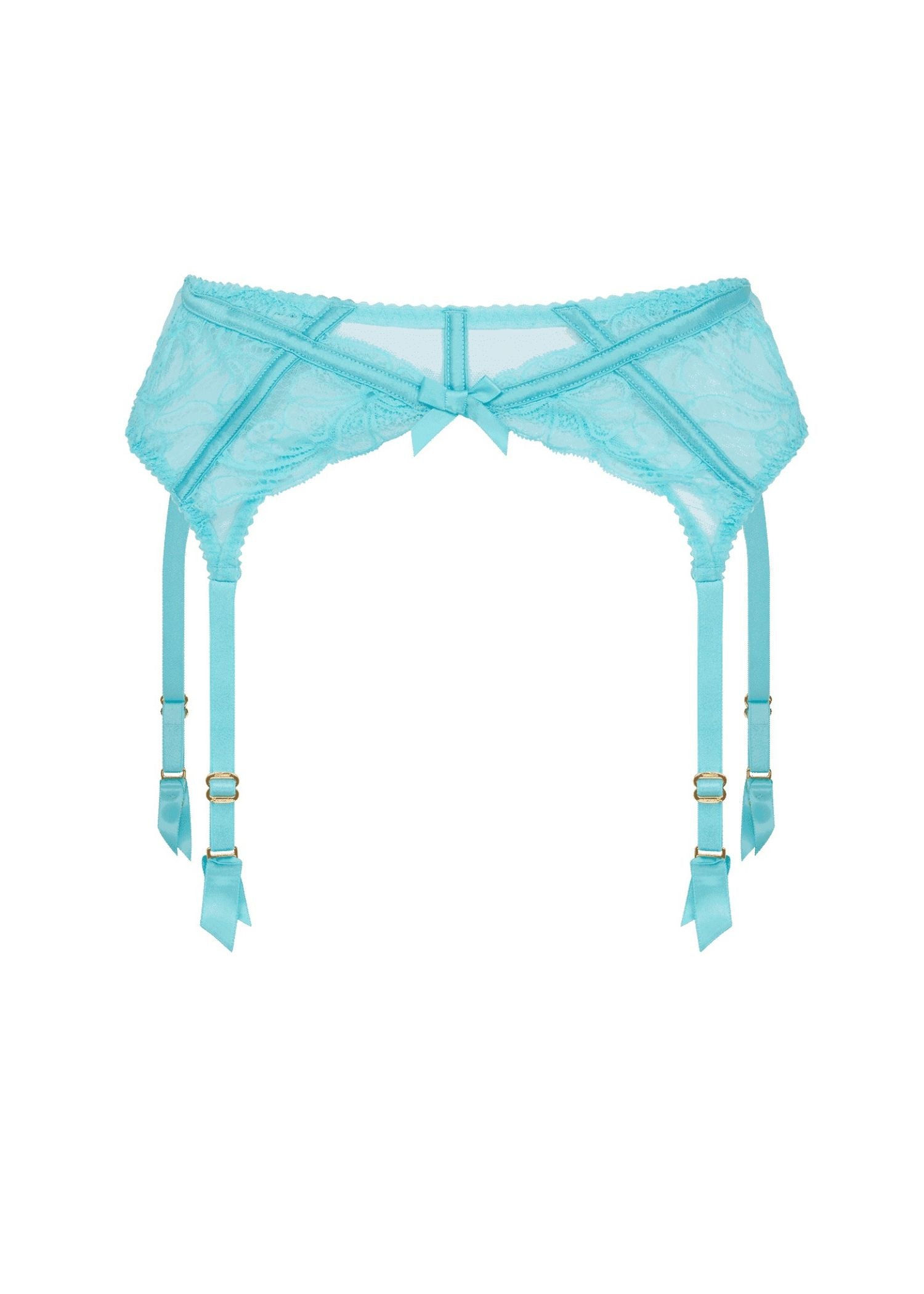 Agent Provocateur Rozlyn Suspender (Turquoise) | Avec Amour Luxury Lingerie