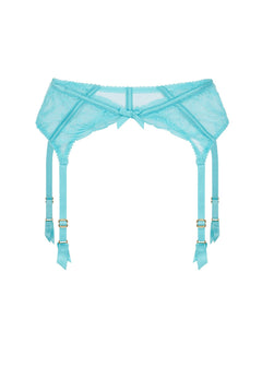 Agent Provocateur Rozlyn Suspender (Turquoise) | Avec Amour Luxury Lingerie