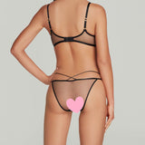 Agent Provocateur Zella Underwired Plunge Bra (Black) | Avec Amour Luxury Lingerie
