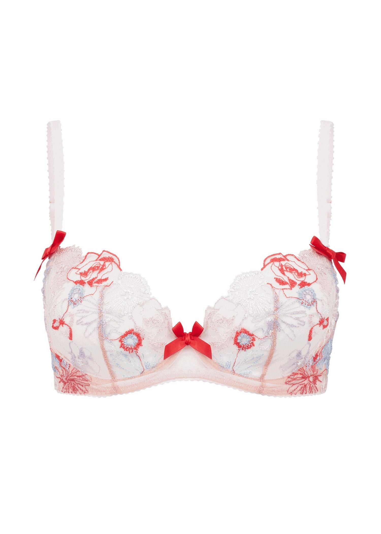 Agent Provocateur Zuri Bra (Red / Blue / Sand) | Avec Amour Luxury Lingerie