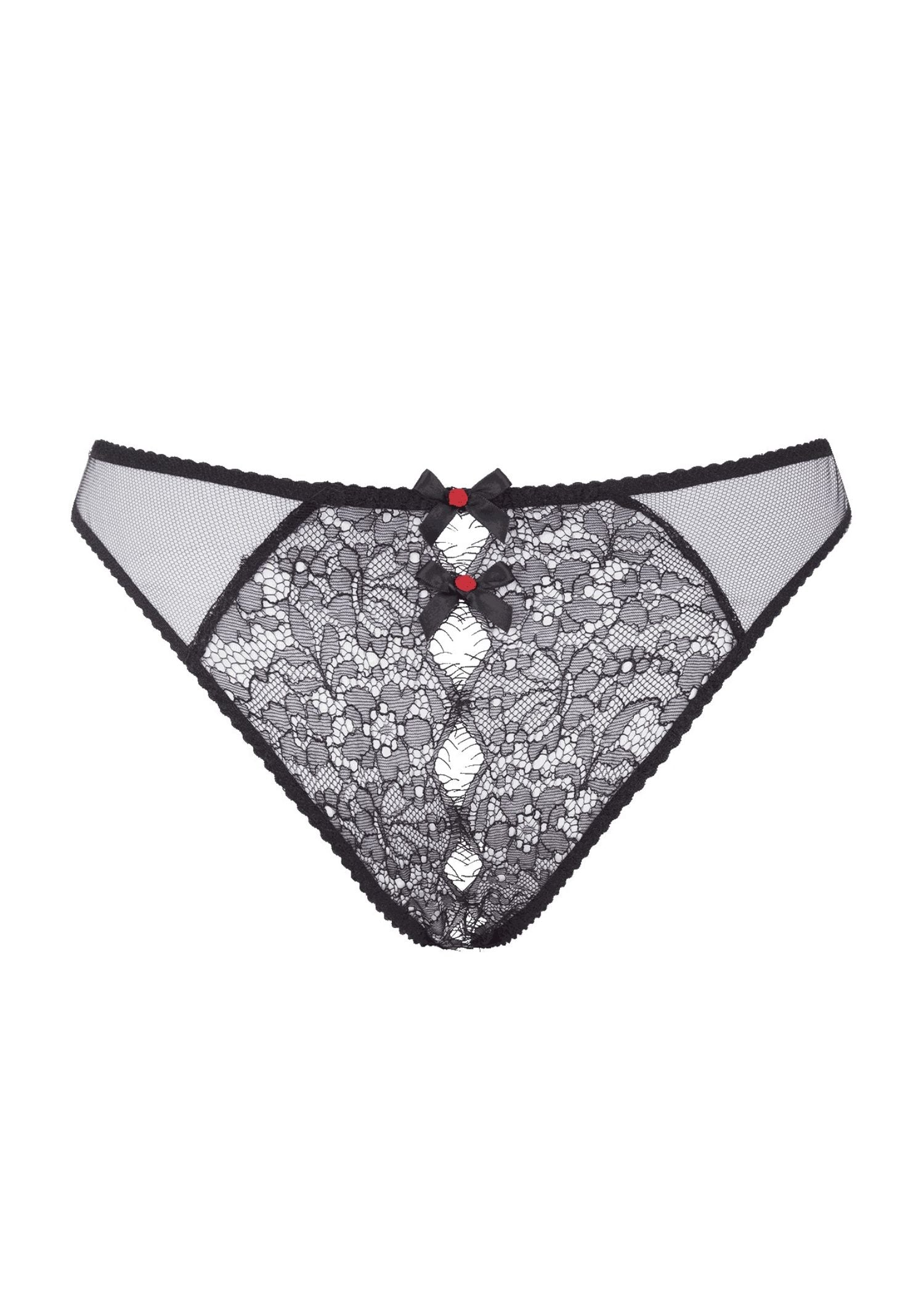 Agent Provocateur Lorna Lace Ouvert (Black) | Avec Amour Luxury Lingerie