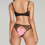 Agent Provocateur Ozella Ouvert Brief (Black) - Luxury Lingerie | Avec Amour Sexy Lingerie