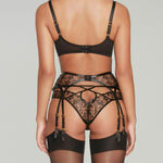 Agent Provocateur Ozella Suspender (Black) - Luxury Lingerie | Avec Amour Sexy Lingerie