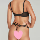 Agent Provocateur Ozella Thong (Black) - Luxury Lingerie | Avec Amour Sexy Lingerie
