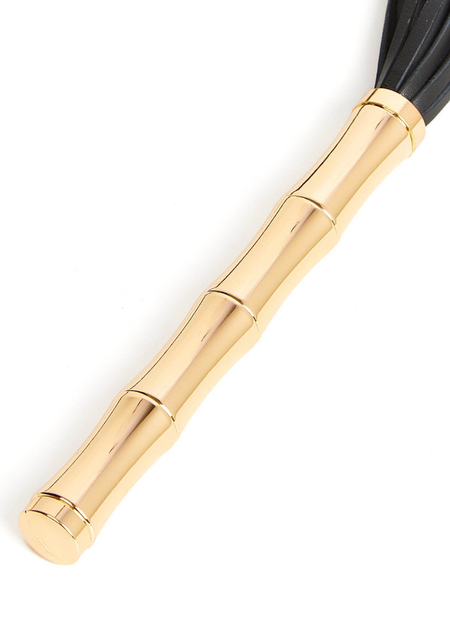 AVAM Bamboo Leather Flogger (Black) | Avec Amour Lingerie
