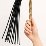 AVAM Bamboo Leather Flogger (Black) | Avec Amour Lingerie
