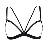 AVAM LINES Bra, Thong & Suspender Set (Black) | Avec Amour LIngerie