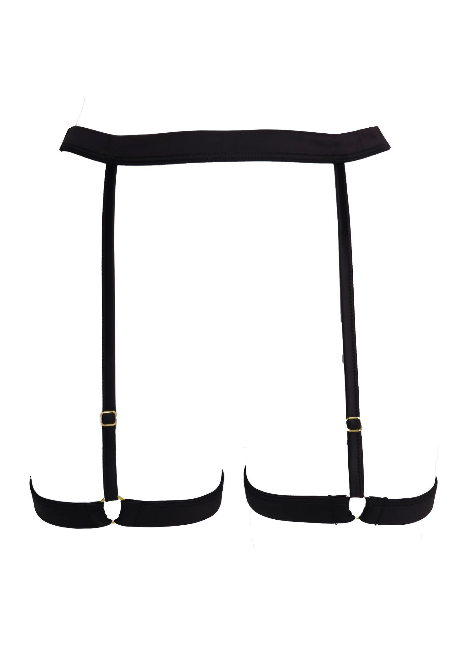 AVAM LINES Bra, Thong & Suspender Set (Black) | Avec Amour LIngerie
