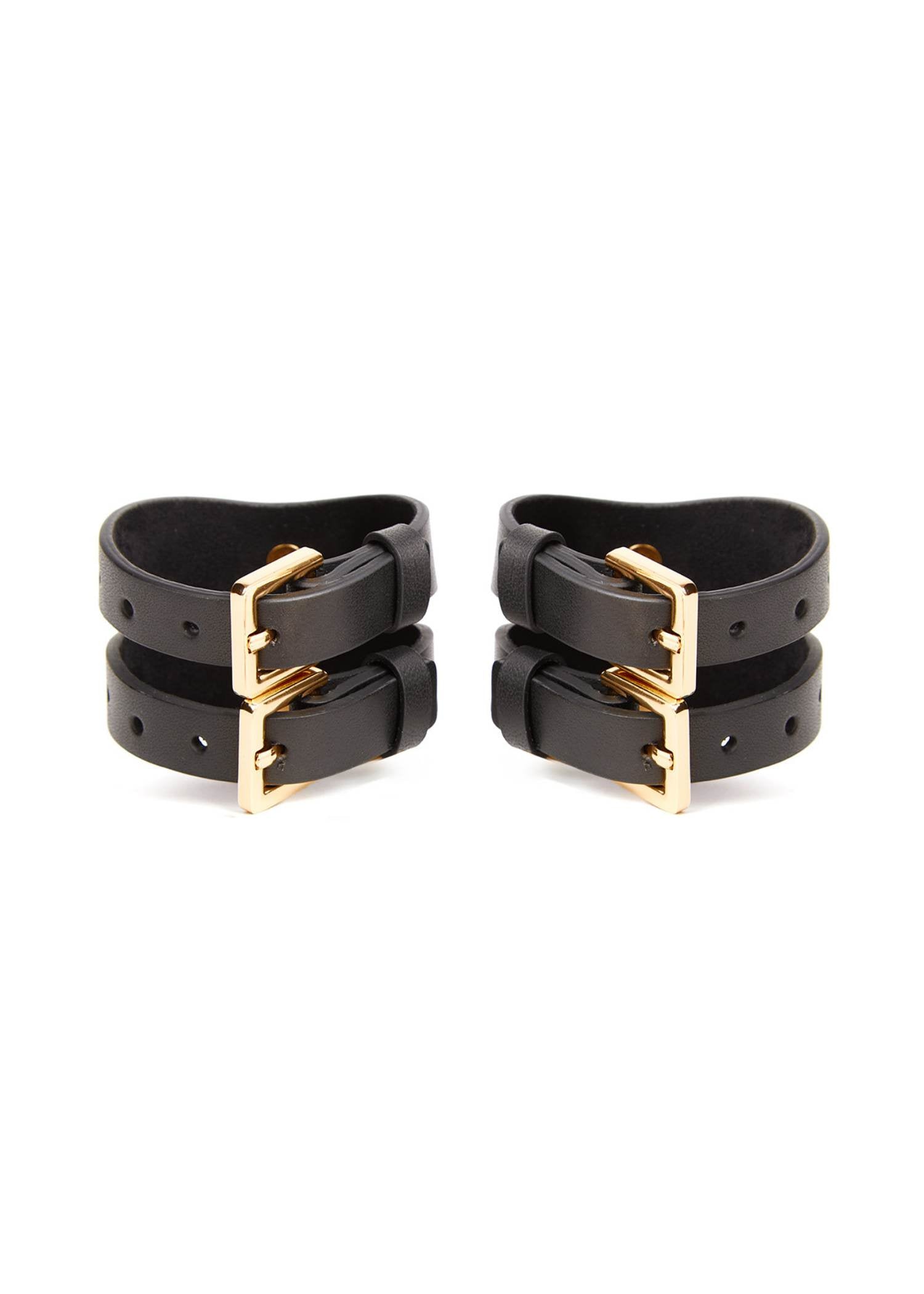 AVAM MOLTEN Leather Wrist Cuff (Black) | Avec Amour Lingerie
