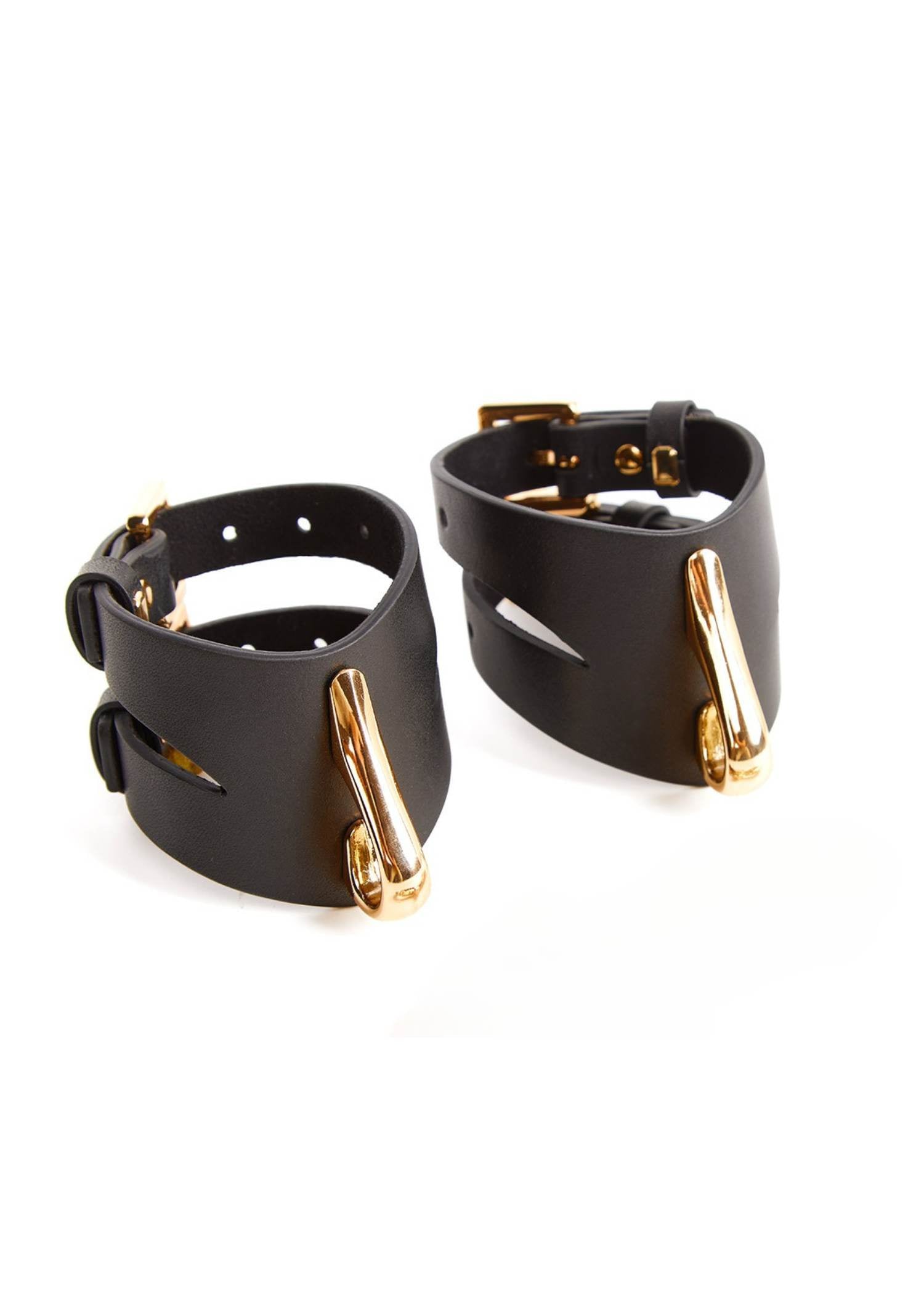 AVAM MOLTEN Leather Wrist Cuff (Black) | Avec Amour Lingerie