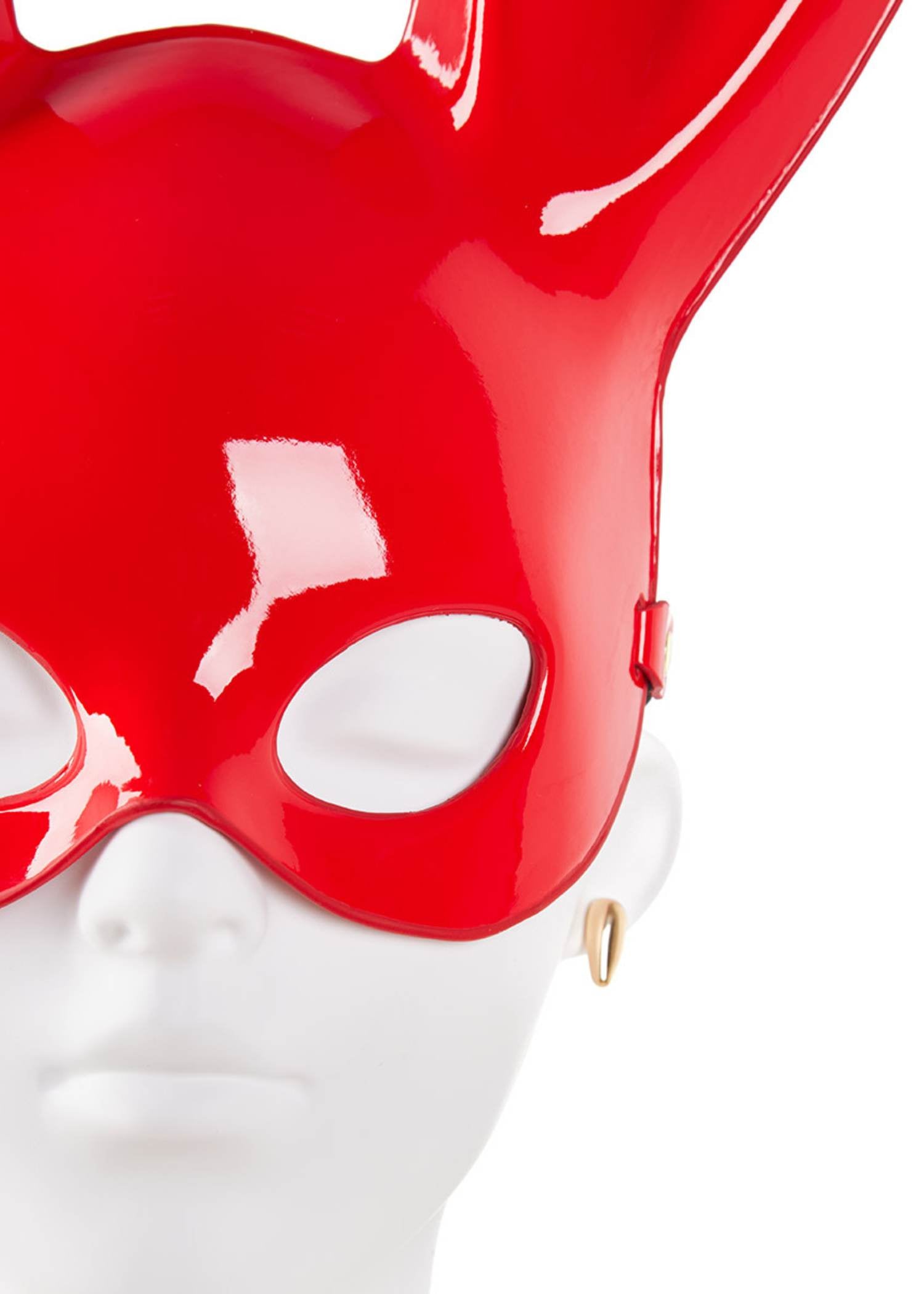 AVAM PLAY Bunny Mask (Red) | Avec Amour Lingerie