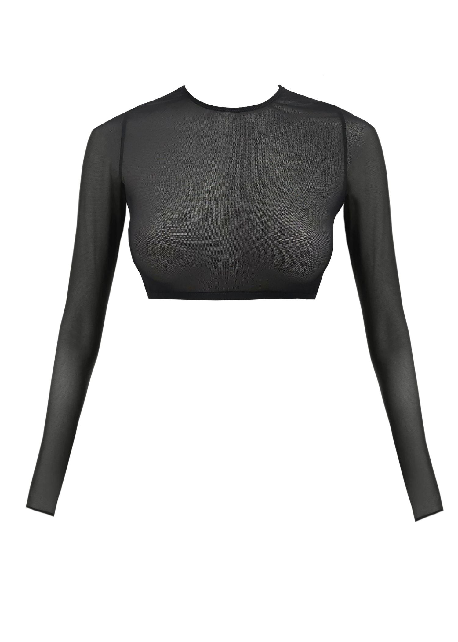 Sheer Crop Top (Black) Sheer Crop Top (Black)