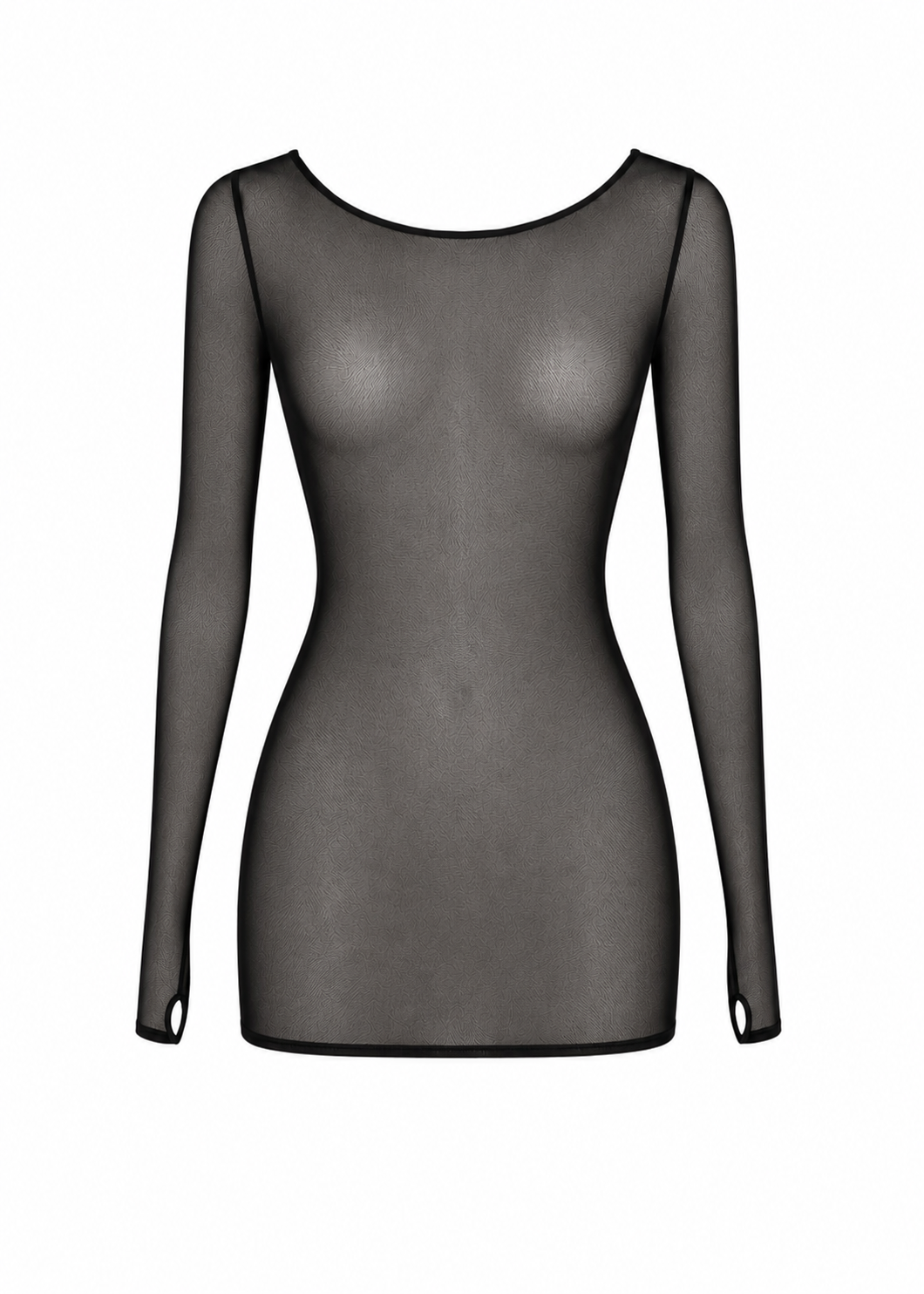 Sheer Mini Dress (Black) Sheer Mini Dress (Black)