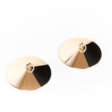 AVAM TIPPED Metal Nipple Covers with Mini Ring (Gold) | Avec Amour Lingerie