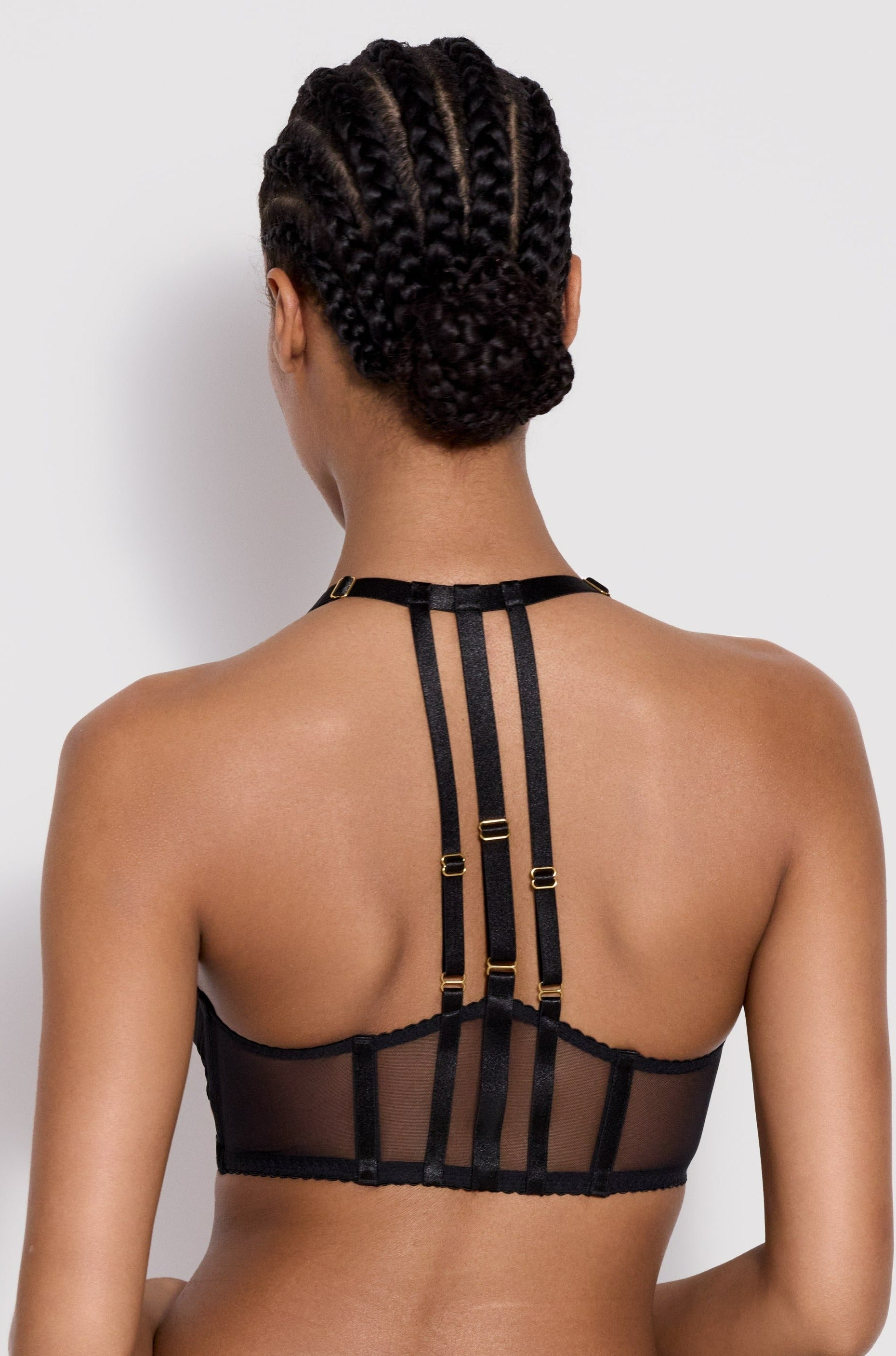 Art Deco Mesh Wrap Bra | Atelier Bordelle | Sexy Lingerie