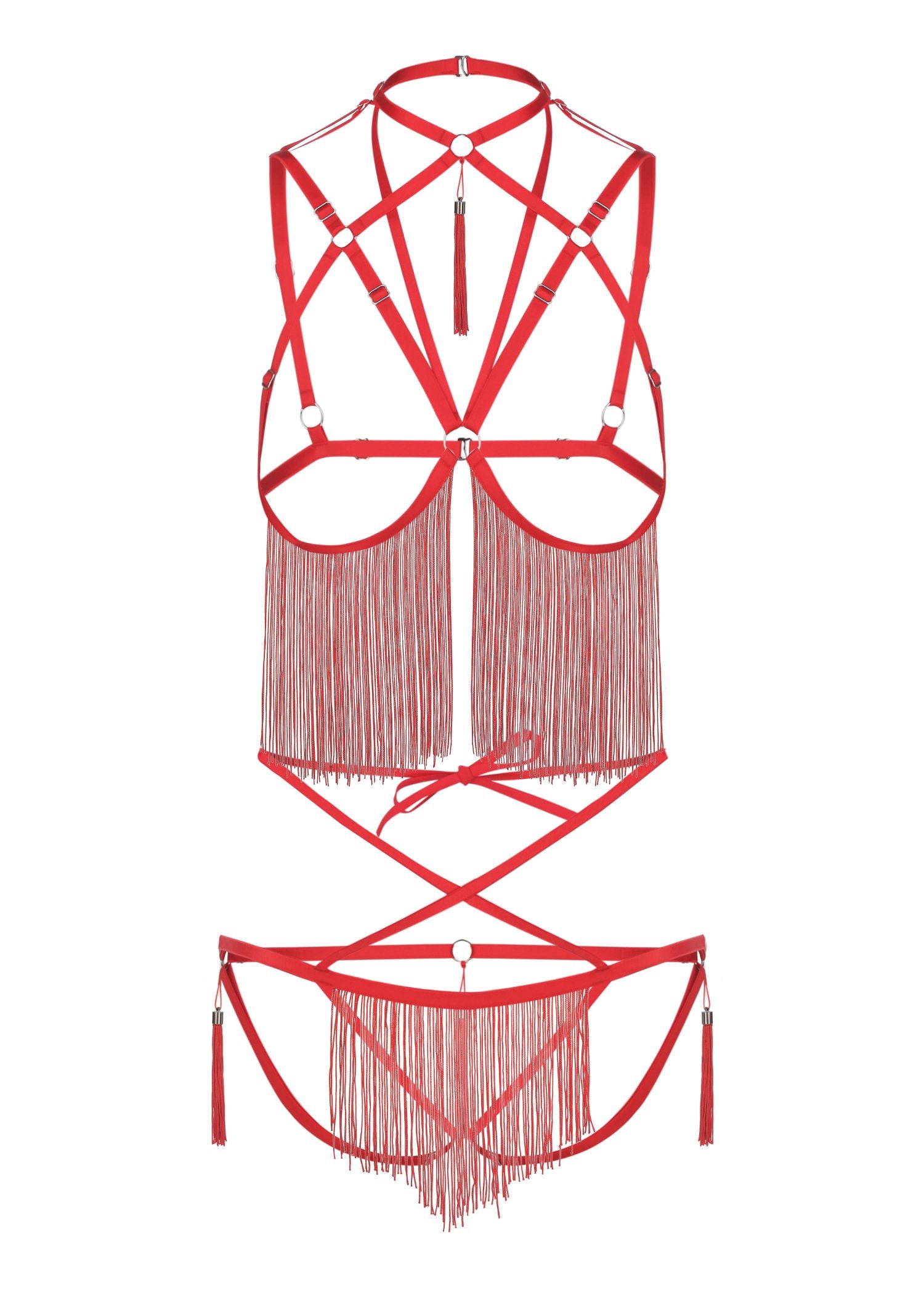 Baed Stories Night Of Enticements Set (Red) | Avec Amour Lingerie