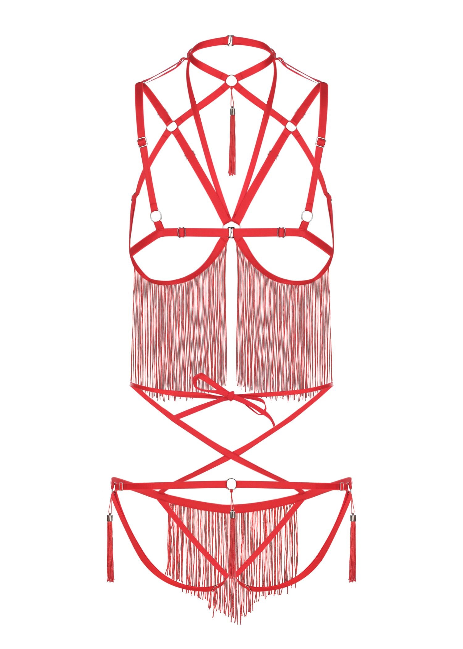 Baed Stories Night Of Enticements Set (Red) | Avec Amour Lingerie