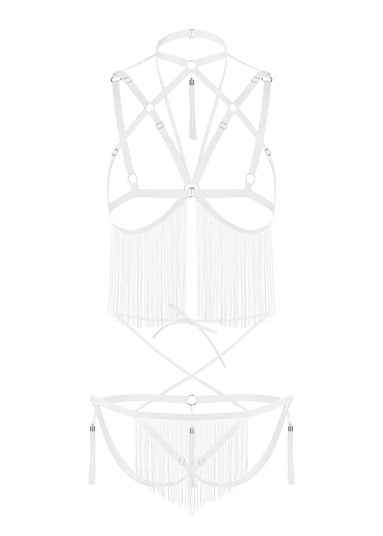 Baed Stories Night Of Enticements Set (White) | Avec Amour Lingerie