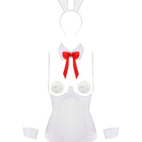 Baed Stories Sexy Bunny Set (White) | Avec Amour Lingerie