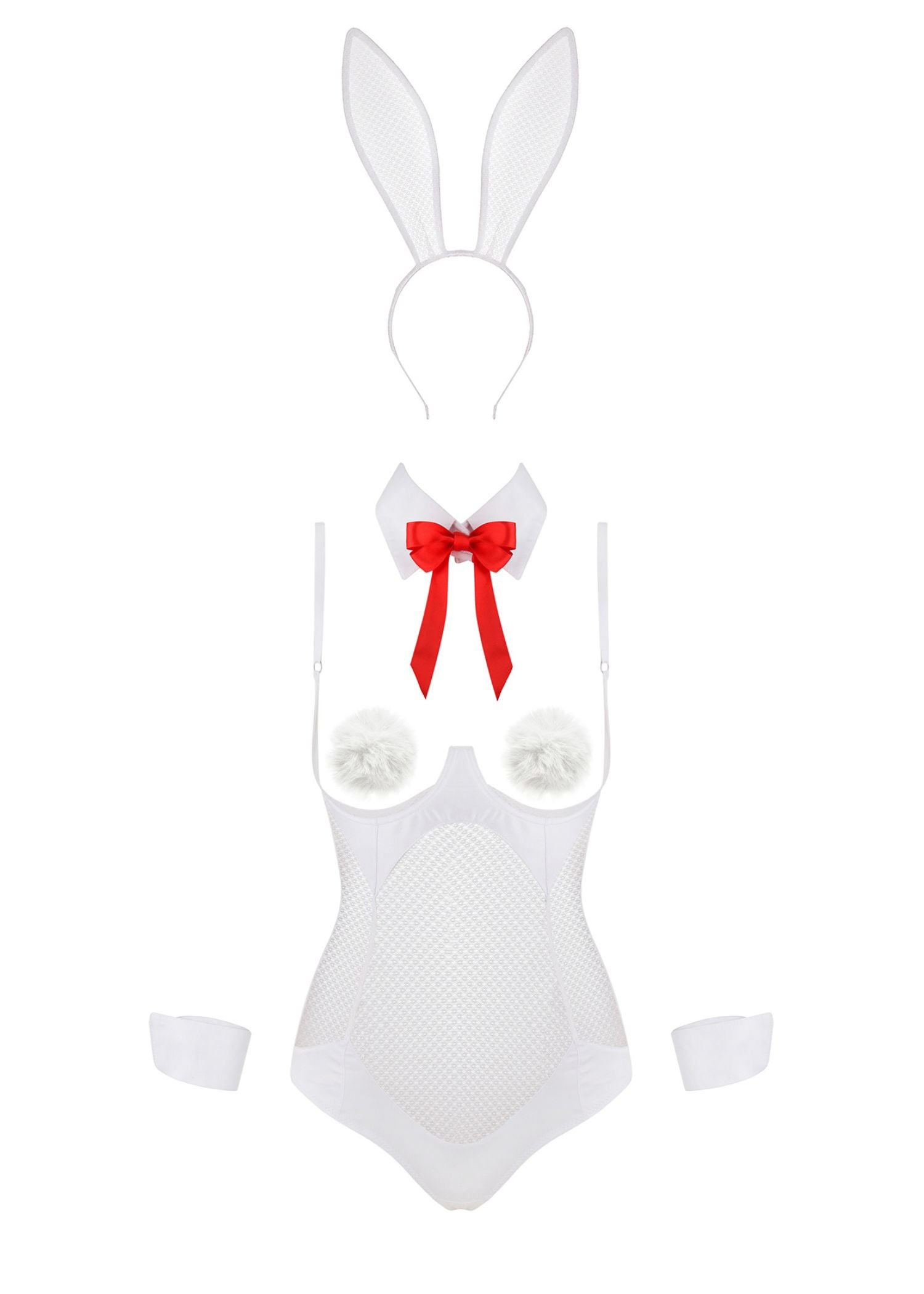 Baed Stories Sexy Bunny Set (White) | Avec Amour Lingerie