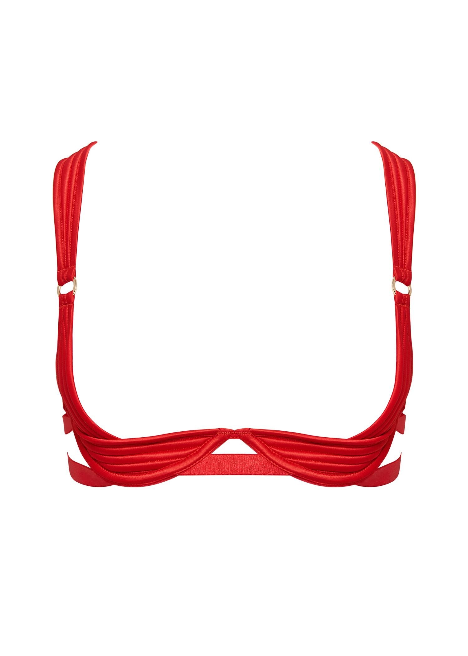 Bluebella Allegra Open Wired Bra (Red) | Avec Amour Lingerie