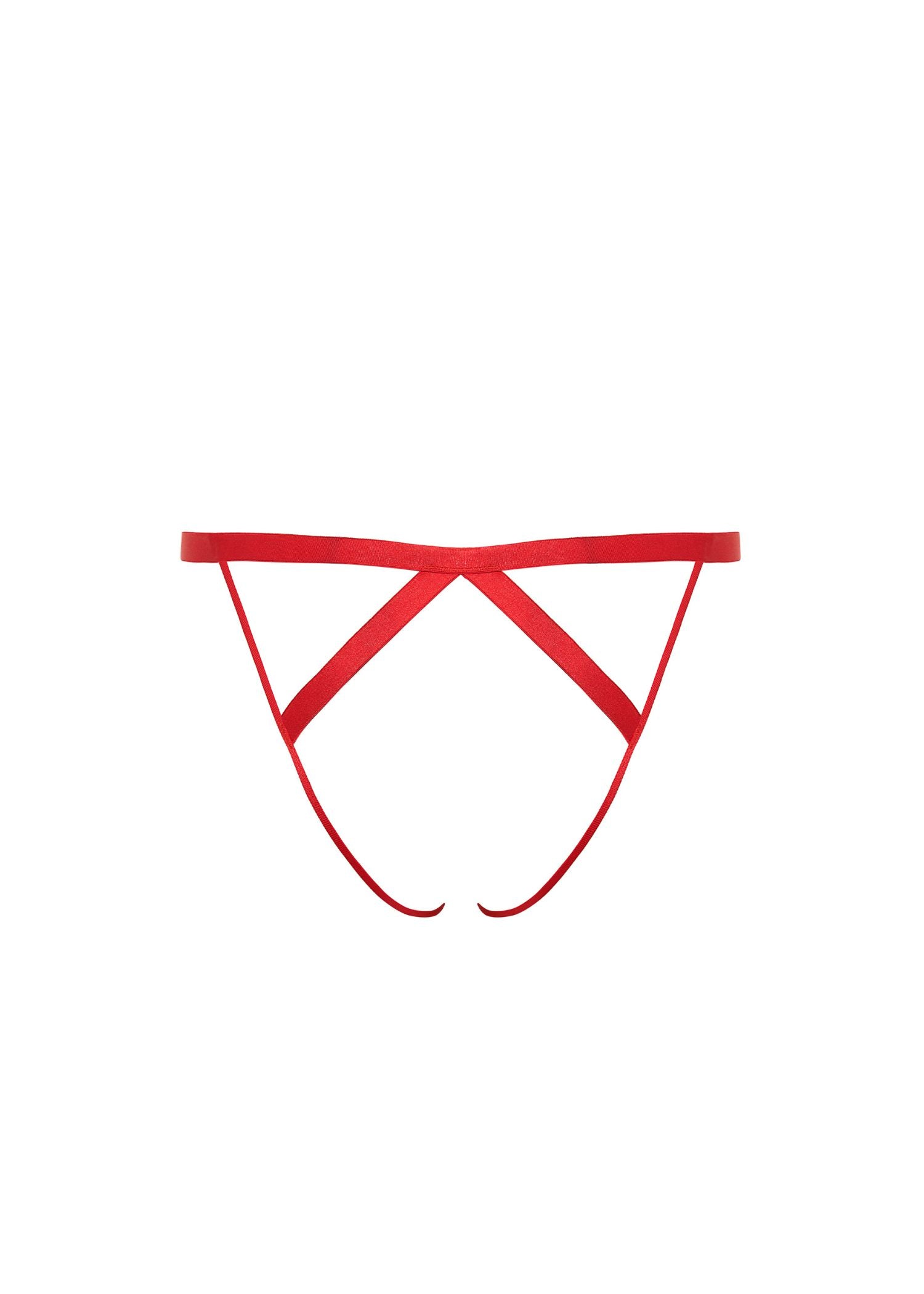 Bluebella Allegra Ouvert Brief (Red) | Avec Amour Lingerie