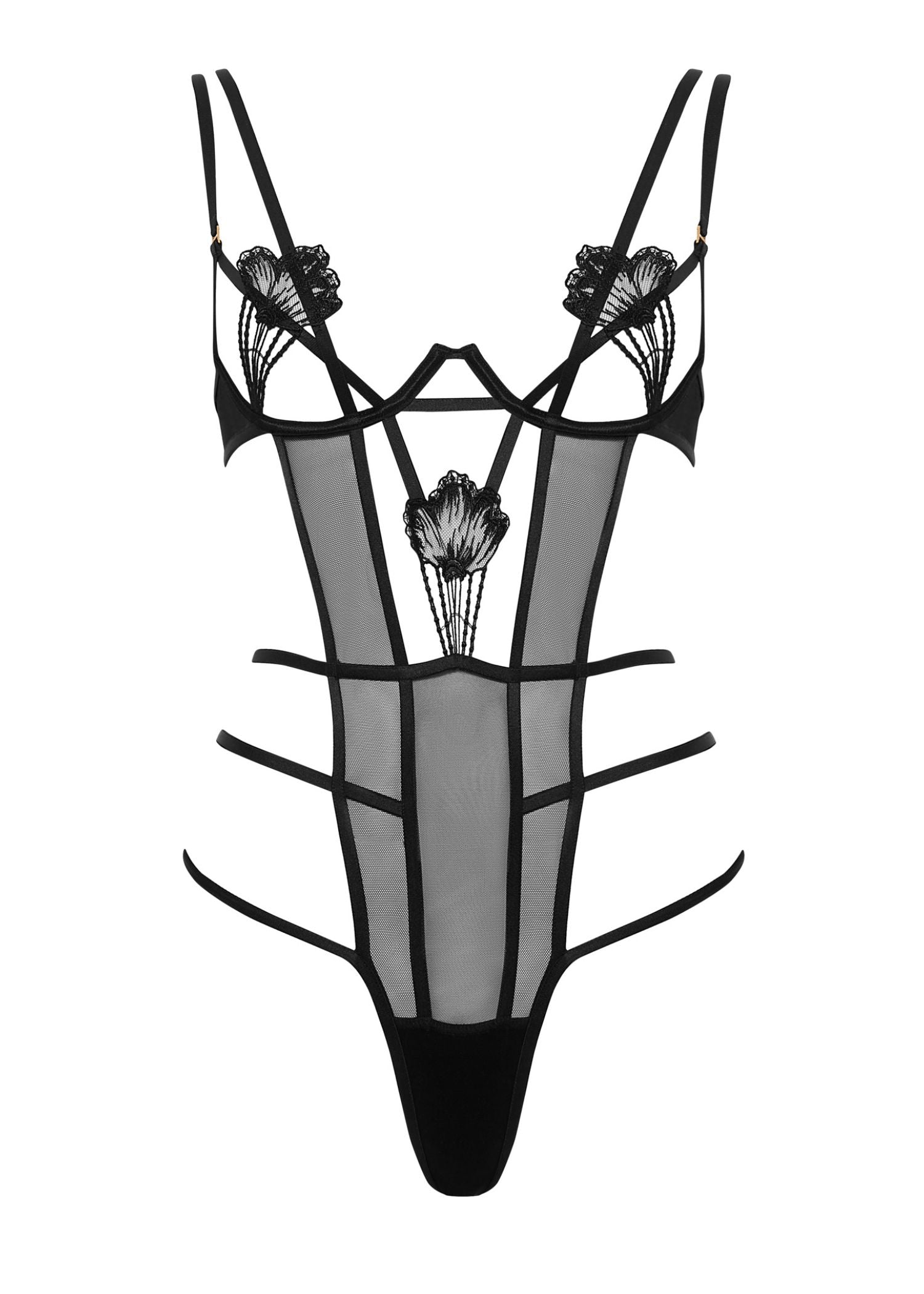 Bluebella Brigitte Wired Body (Black) | Avec Amour Lingerie