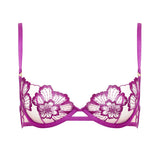 Bluebella Catalina Wired Bra (Bright Violet / Sheer) | Avec Amour Lingerie