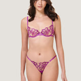 Bluebella Catalina Wired Bra (Bright Violet / Sheer) | Avec Amour Lingerie