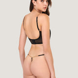 Bluebella Emery Soft Bustier (Black/Gold) | Avec Amour Lingerie