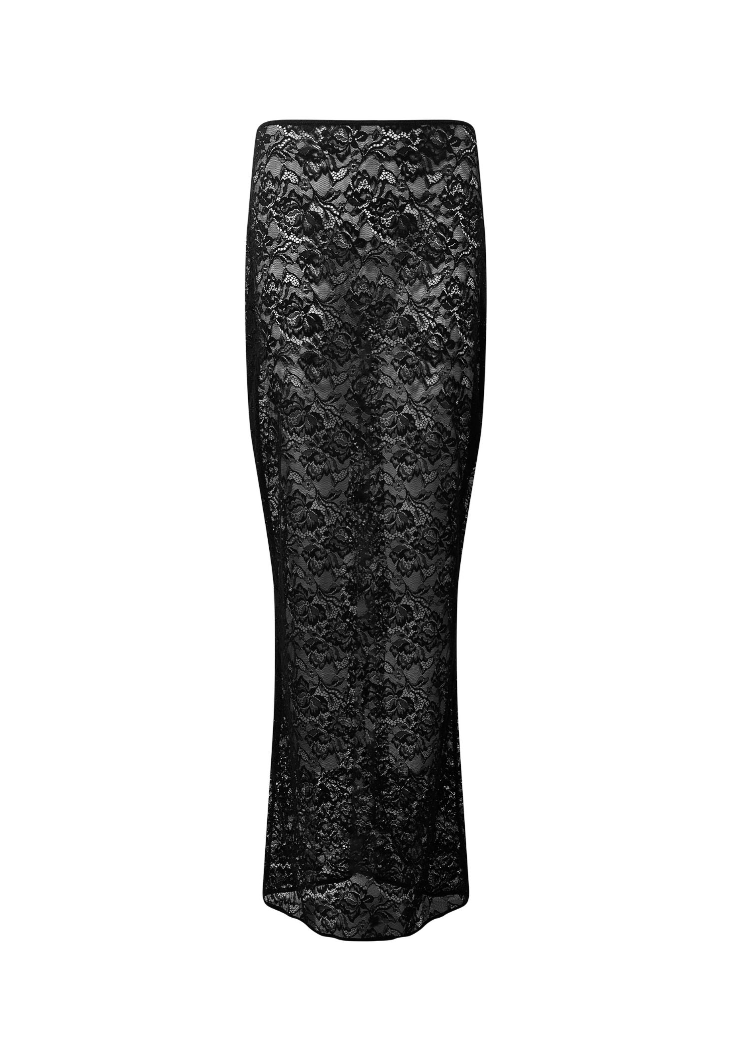 Bluebella Fallon Long Skirt (Black) | Avec Amour Lingerie