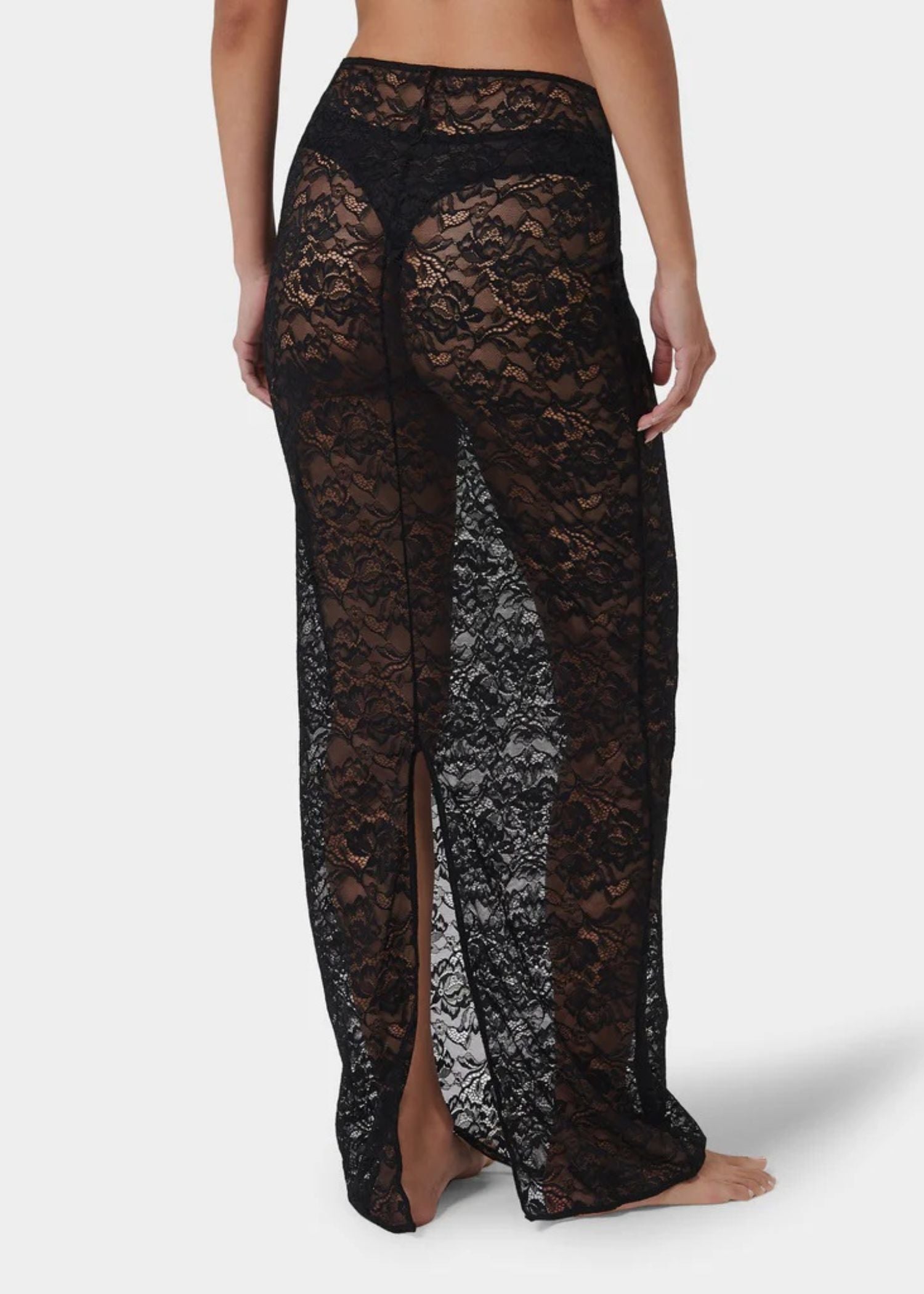 Bluebella Fallon Long Skirt (Black) | Avec Amour Lingerie