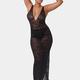 Bluebella Fallon Long Skirt (Black) | Avec Amour Lingerie