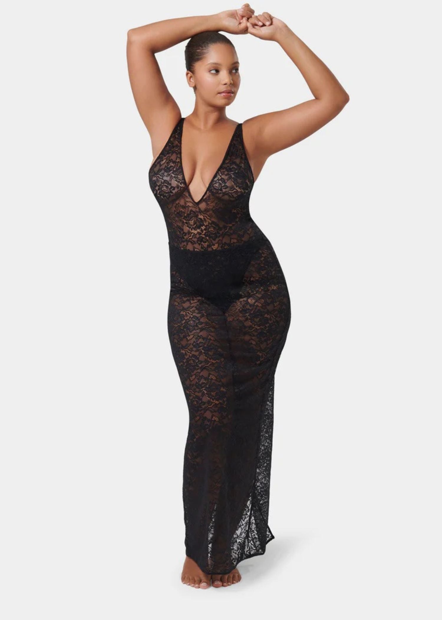 Bluebella Fallon Long Skirt (Black) | Avec Amour Lingerie