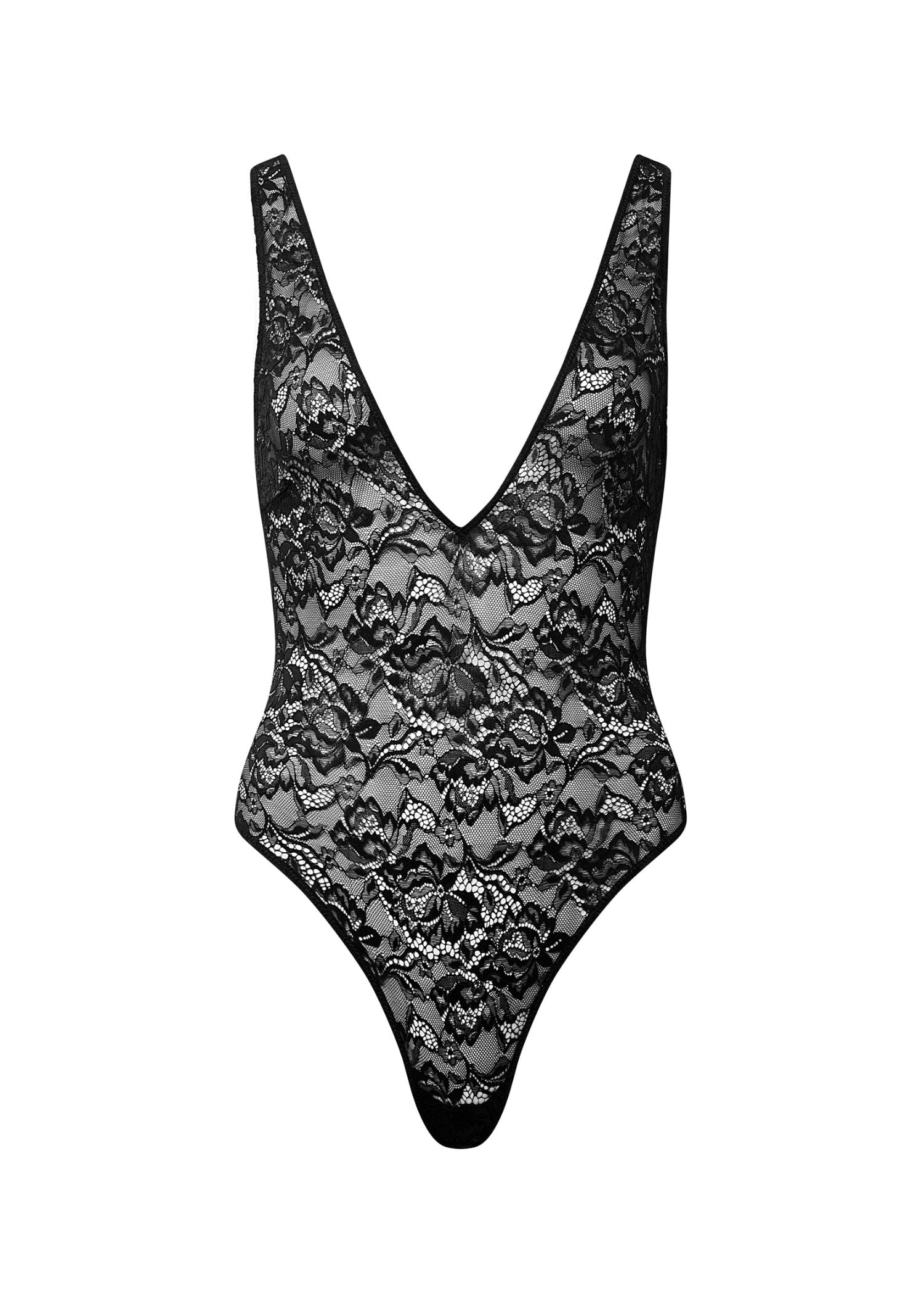 Bluebella Fallon Soft Bodysuit (Black) | Avec Amour Lingerie