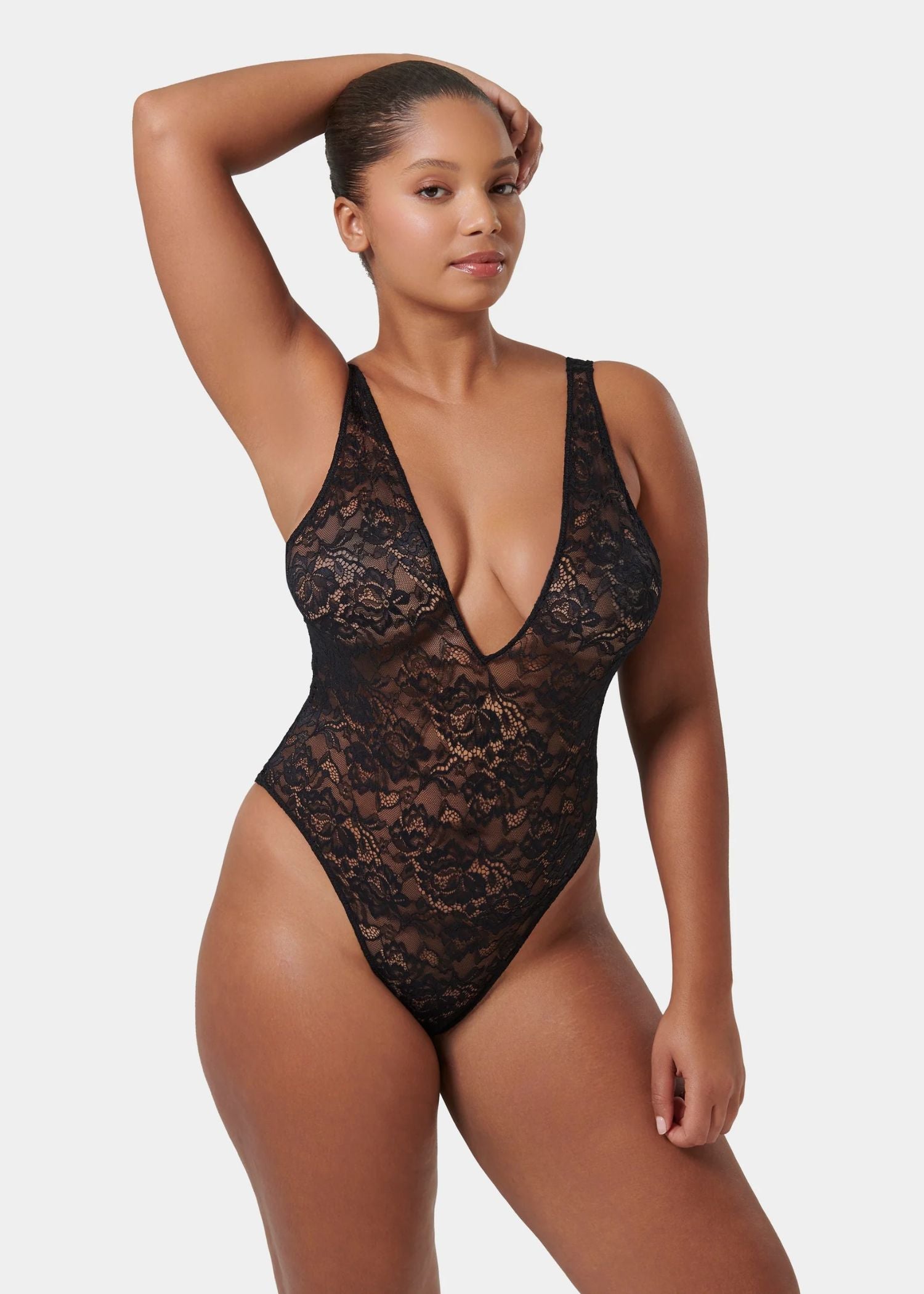 Bluebella Fallon Soft Bodysuit (Black) | Avec Amour Lingerie