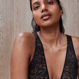 Bluebella Fallon Soft Bodysuit (Black) | Avec Amour Lingerie