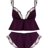 Bluebella Marabel Cami & Short (Cherry Red) | Avec Amour Lingerie