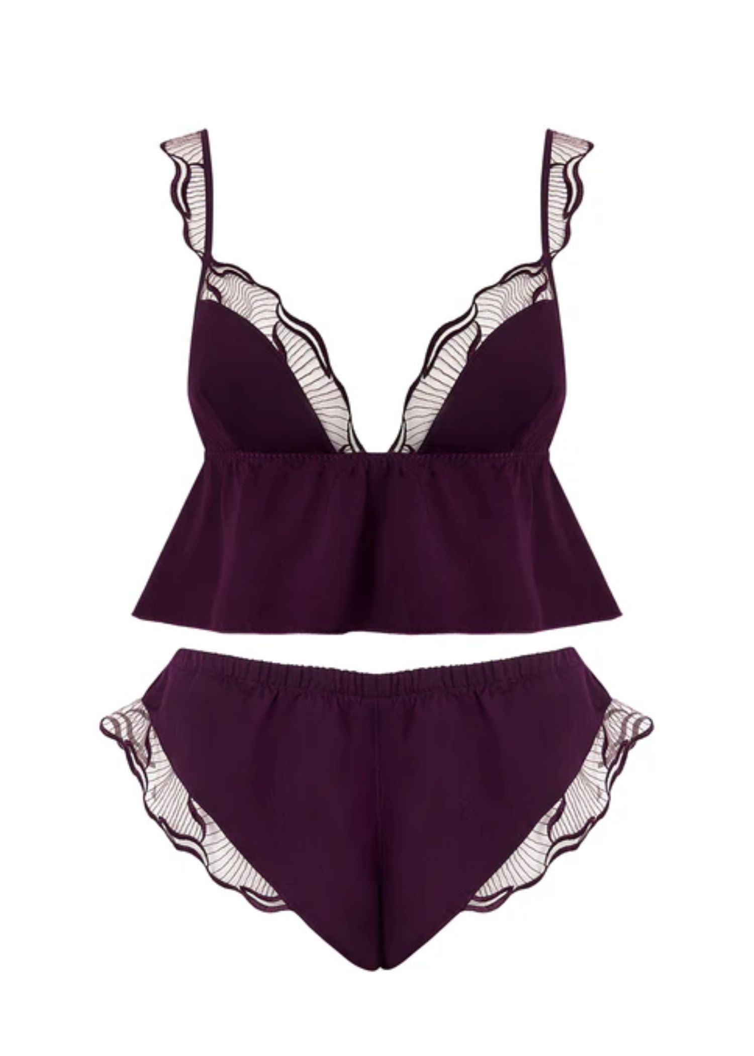 Bluebella Marabel Cami & Short (Cherry Red) | Avec Amour Lingerie
