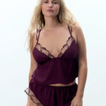 Bluebella Marabel Cami & Short (Cherry Red) | Avec Amour Lingerie