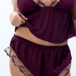 Bluebella Marabel Cami & Short (Cherry Red) | Avec Amour Lingerie