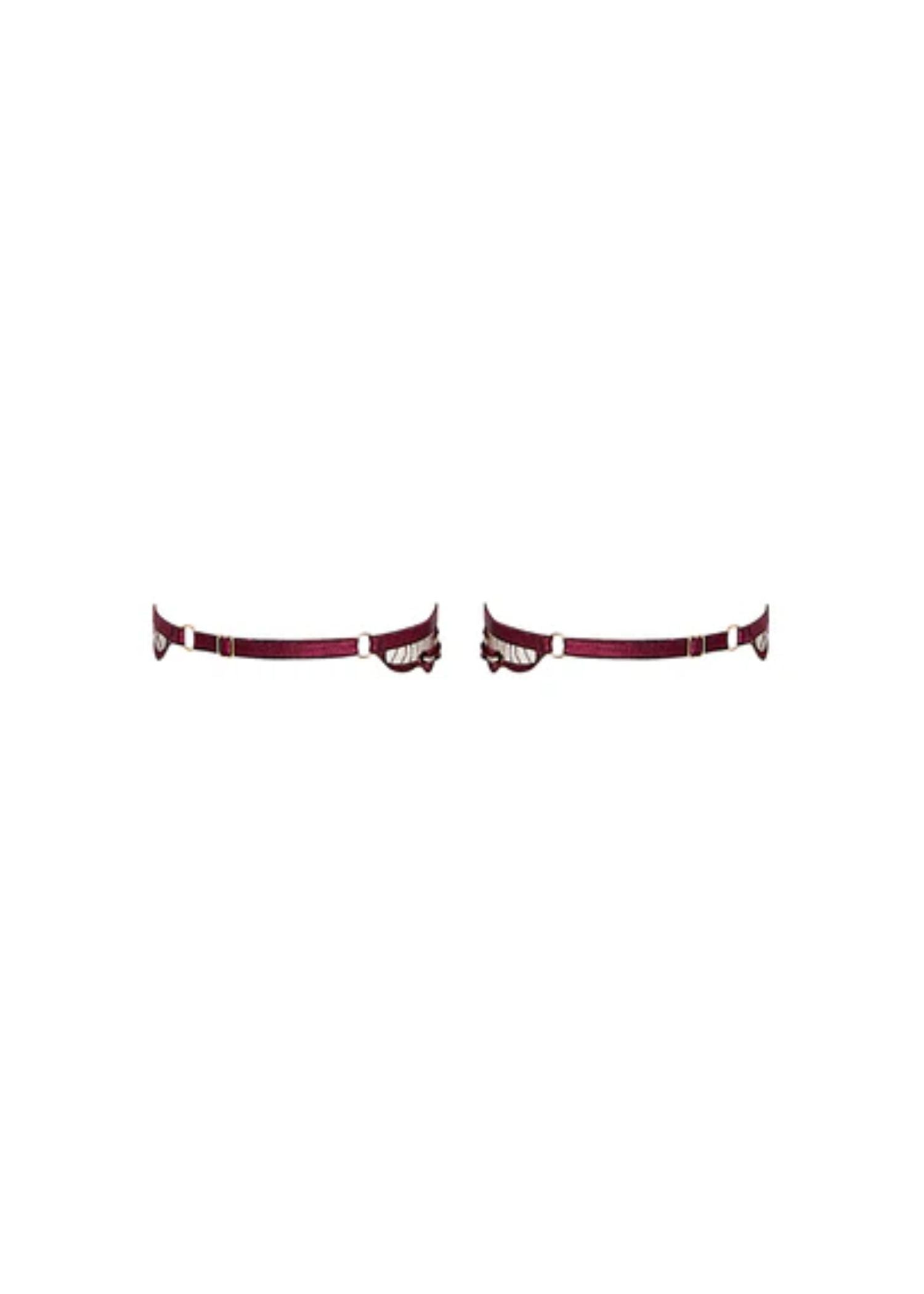 Bluebella Marabel Detachable Thigh Garter (Cherry Red) | Avec Amour Lingerie