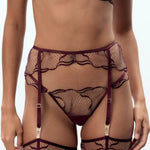 Bluebella Marabel Suspender Belt (Cherry Red) | Avec Amour Lingerie