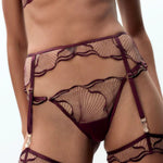 Bluebella Marabel Suspender Belt (Cherry Red) | Avec Amour Lingerie