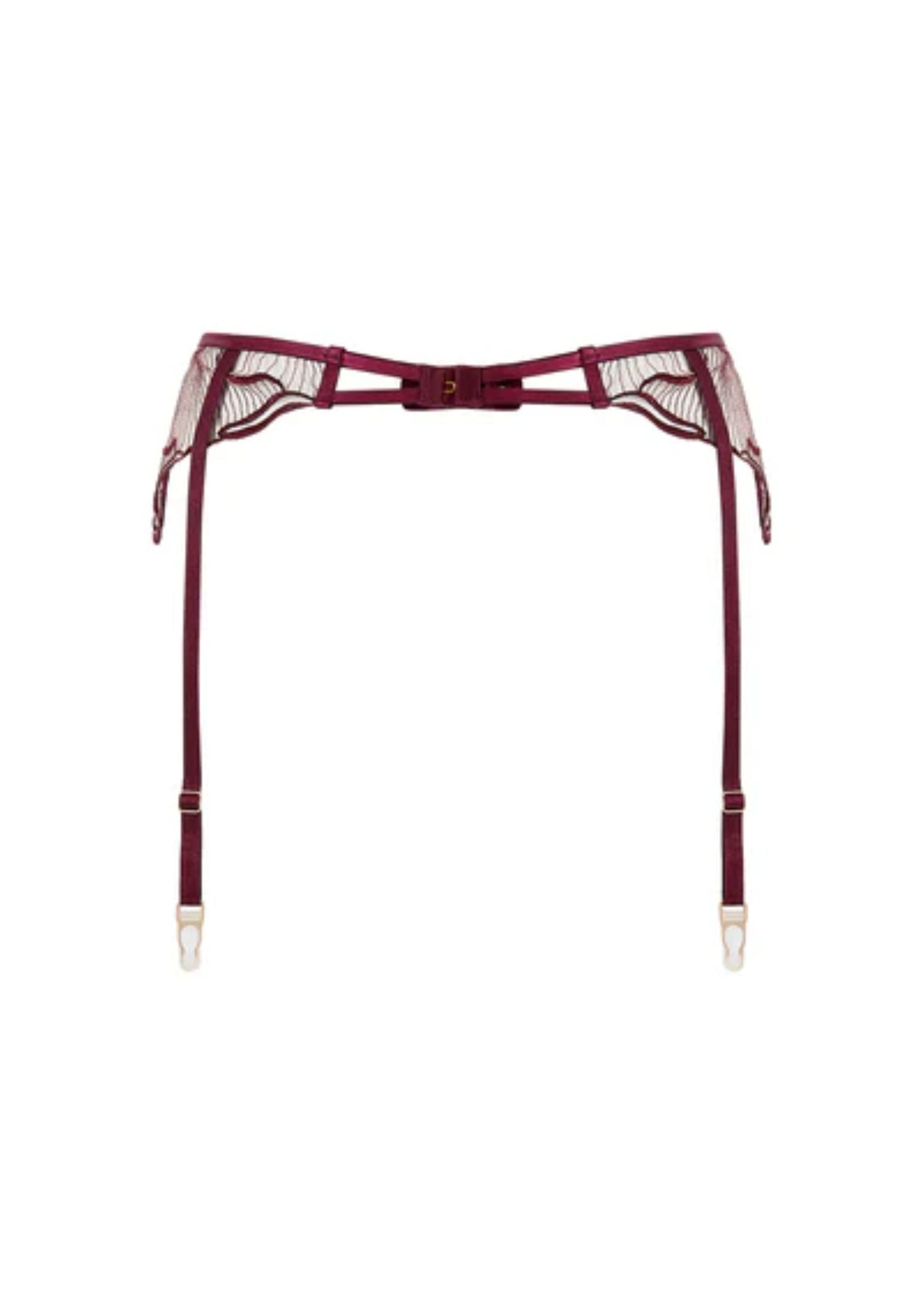 Bluebella Marabel Suspender Belt (Cherry Red) | Avec Amour Lingerie