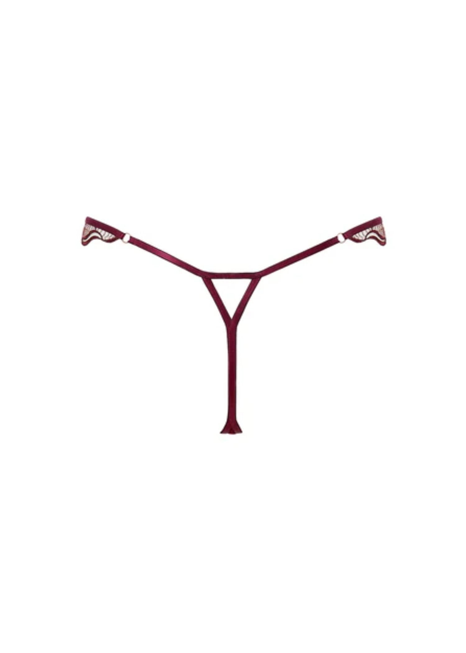 Bluebella Marabel Thong (Cherry Red) | Avec Amour Lingerie