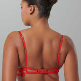 Bluebella MARIAN Wired Bra (Tomato Red/Sheer) | Avec Amour Sexy Lingerie