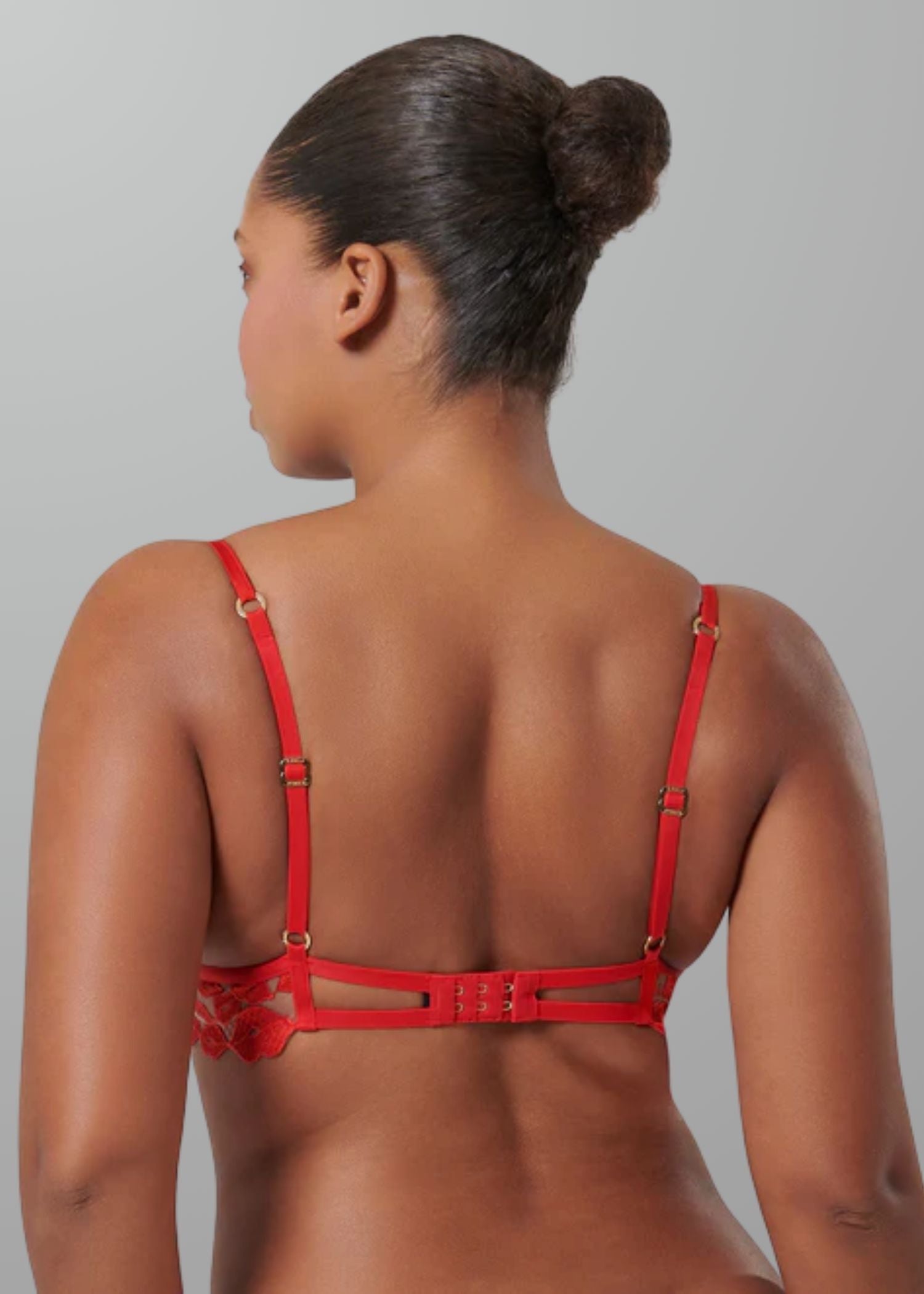 Bluebella MARIAN Wired Bra (Tomato Red/Sheer) | Avec Amour Sexy Lingerie