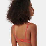 Bluebella Phoenix Open Wired Bra (Coral / Gold) | Avec Amour Lingerie